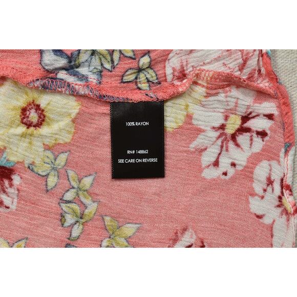 Torrid Pink Floral Print V-Neck Cami Top Plus Size 1 Sleevless Floral - Picture 8 of 8